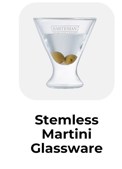 Stemless Martini Glassware