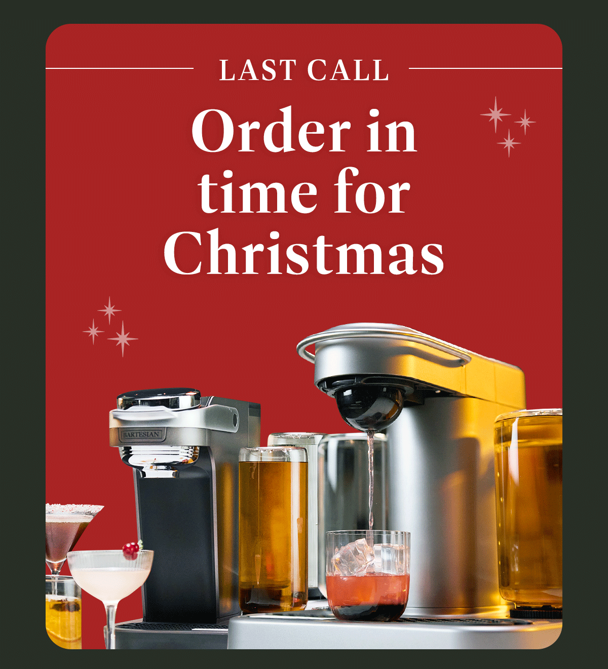 Order in time for Christmas, Hanukkah, Kwanzaa