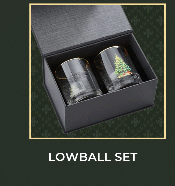 Holiday Lowball Glassware