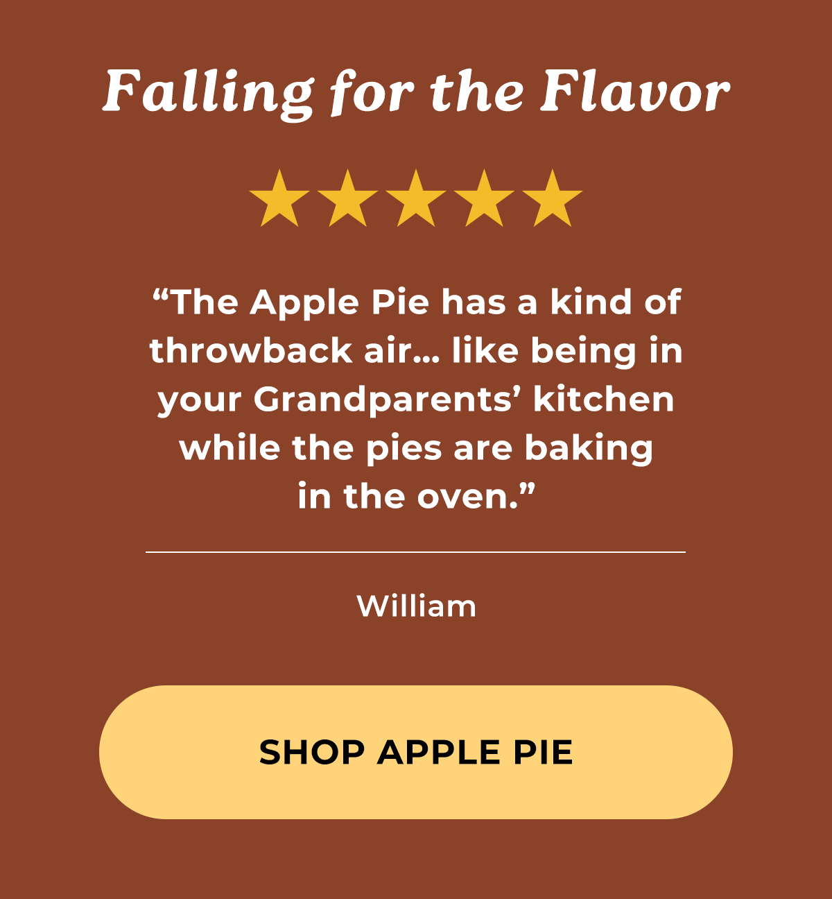 Falling for the Flavor