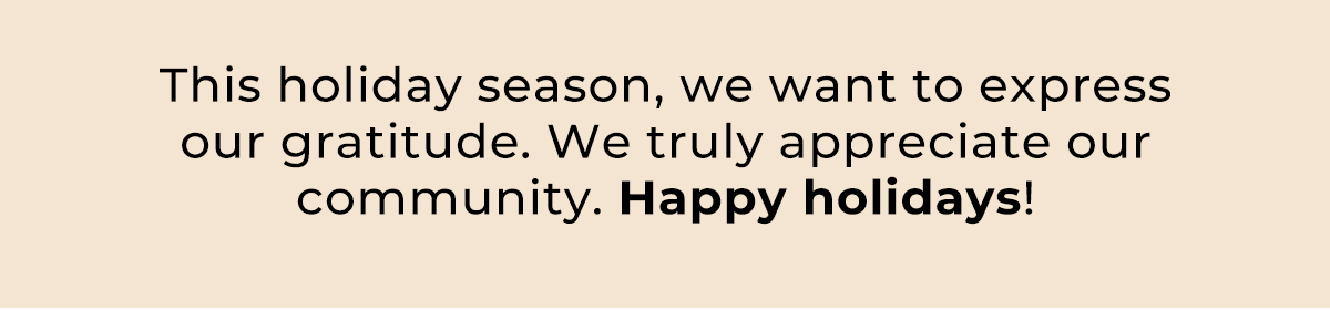 Happy Holidays