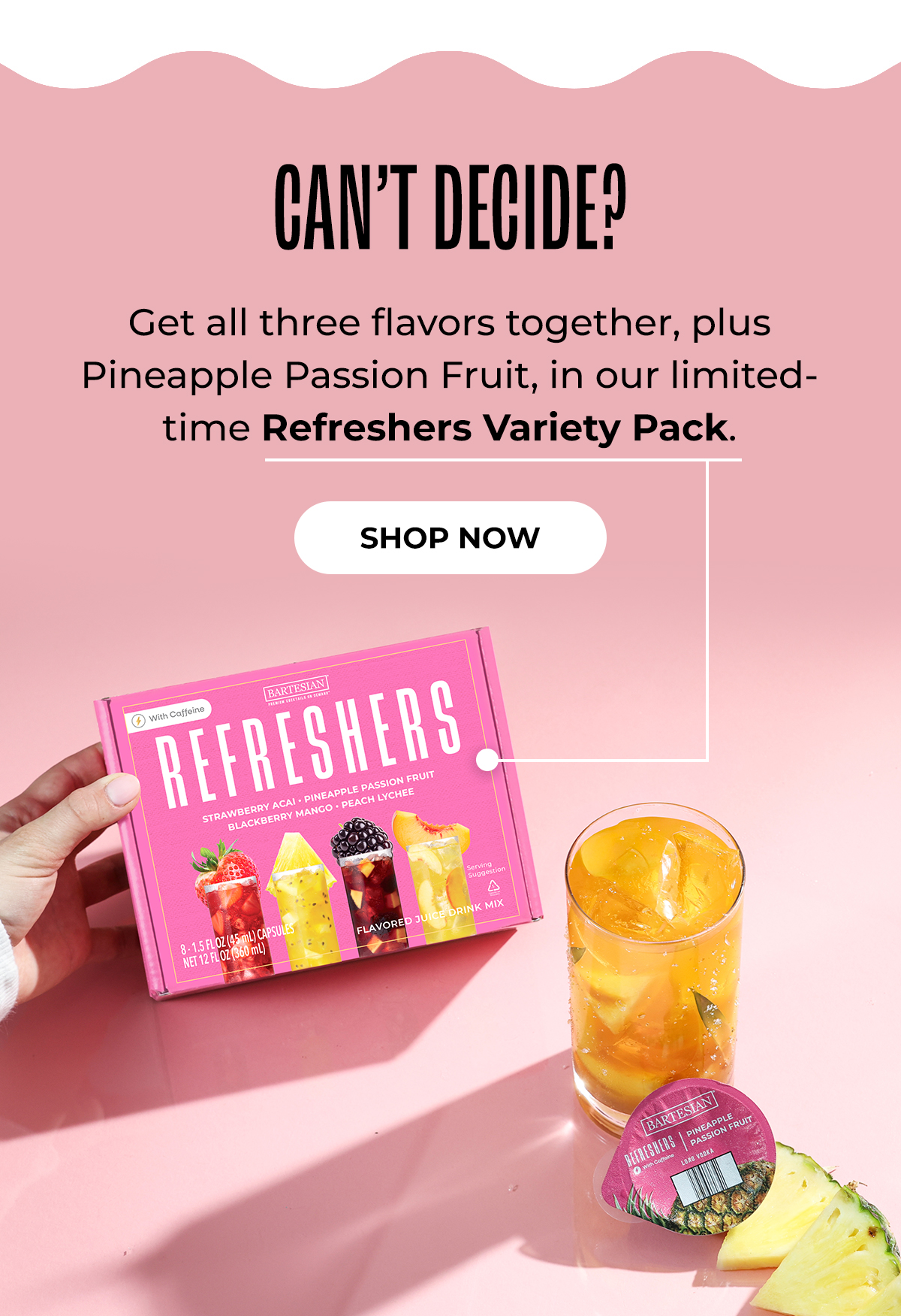 Can't Decide? Get the Refreshers Variety Pack