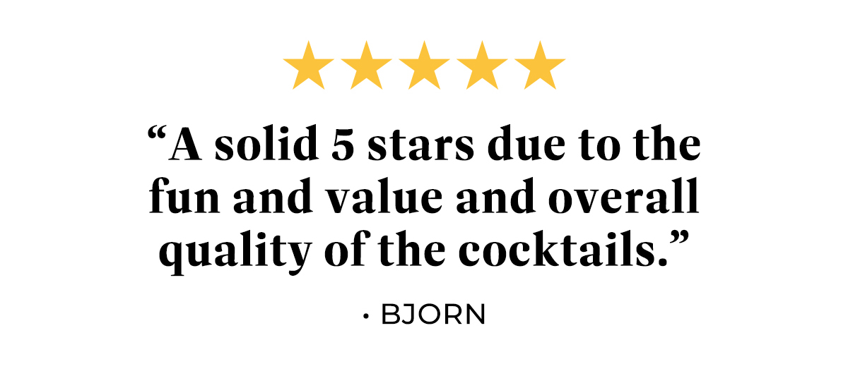 "A solid 5 stars." - Bjorn