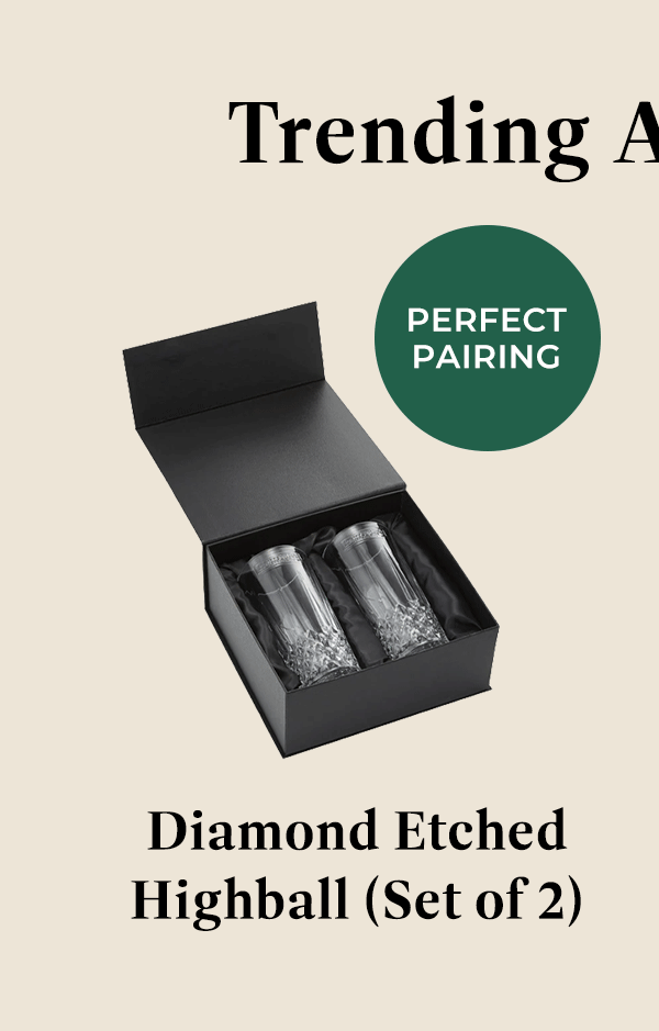 Diamond Etched Highball (Set of 2)