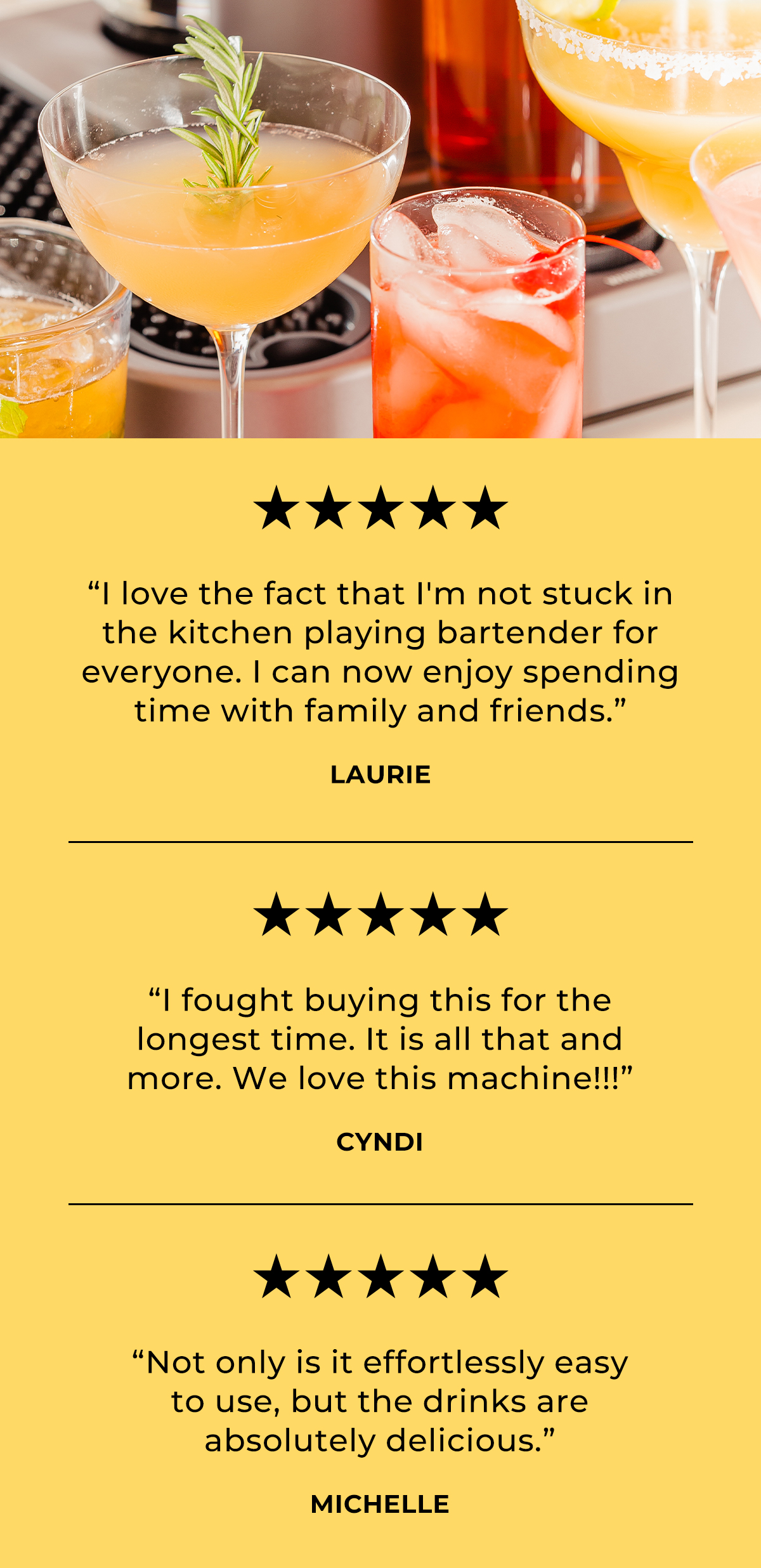 (Glowing reviews of the Bartesian.)