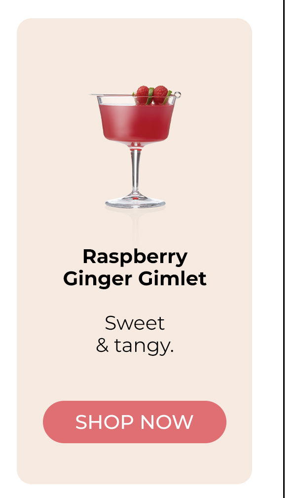 Raspberry Ginger Gimlet