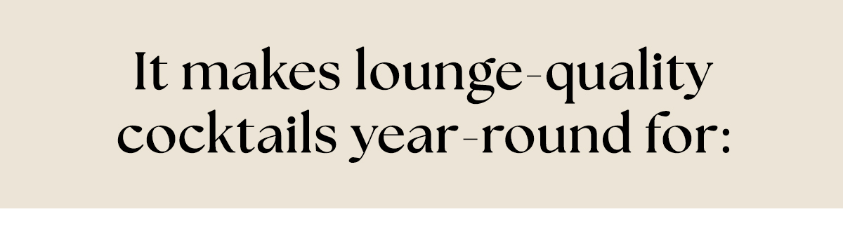 Customers Love Bartesian, Year-Round