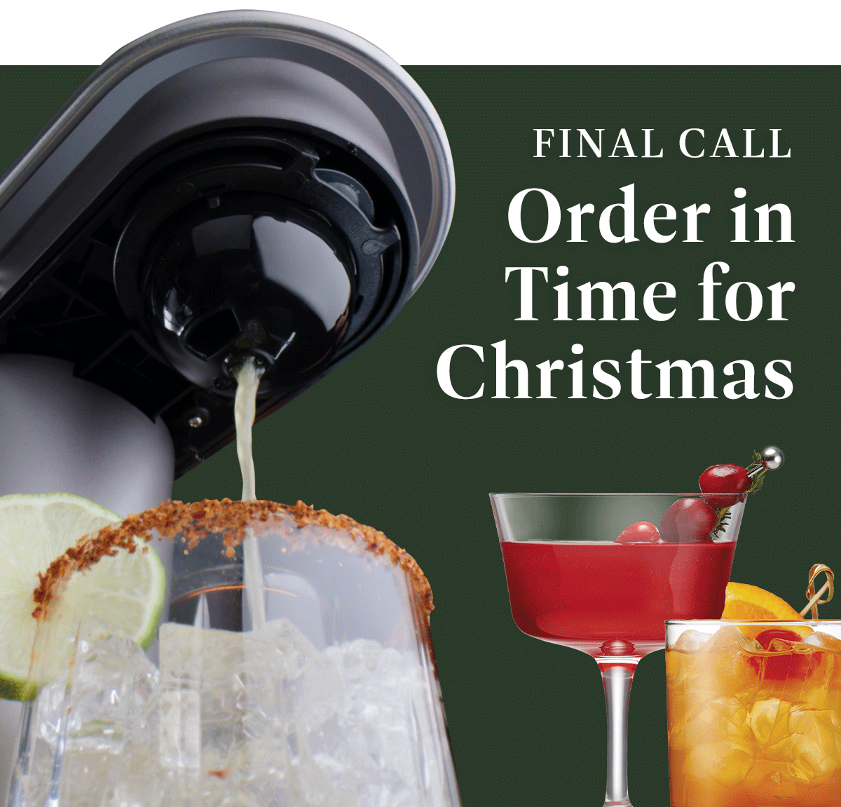 Final Call: Order in time for Christmas, Hanukkah, Kwanzaa