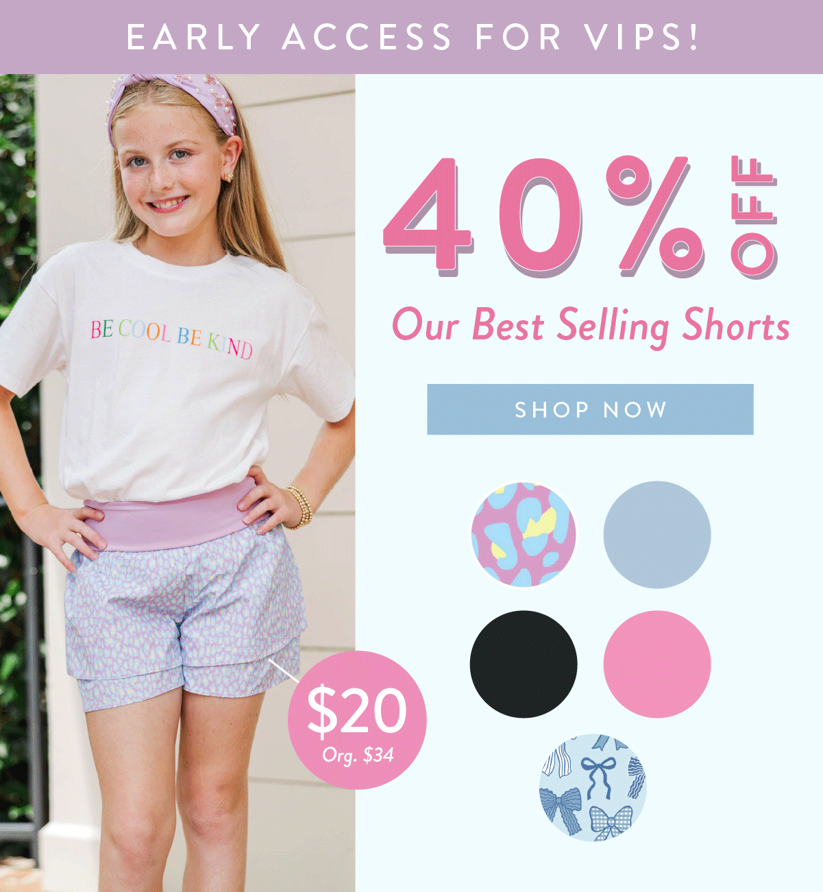 Girls: The Trinity Shorts - 3"