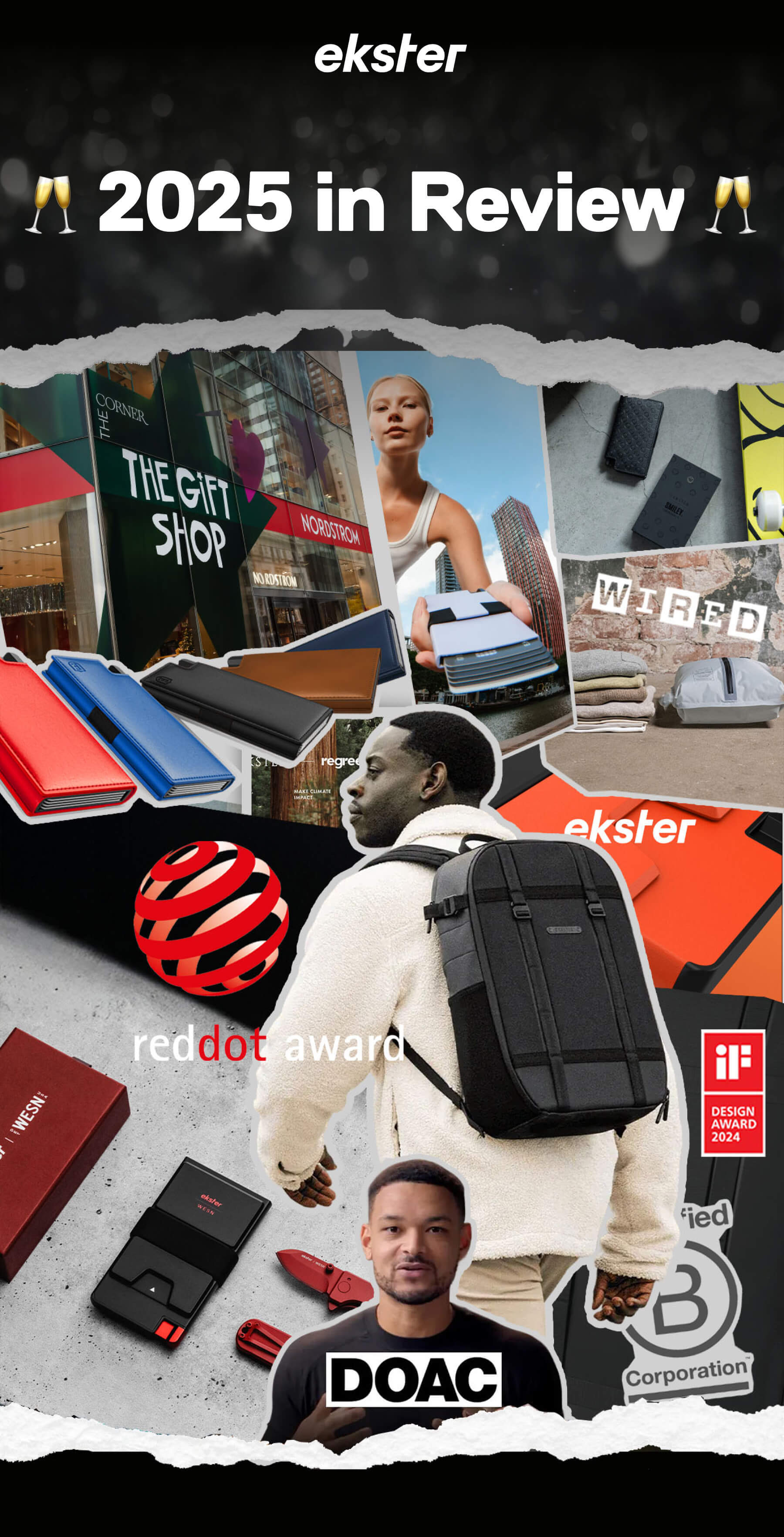 ekster 2025 in Review reddot award DOAC