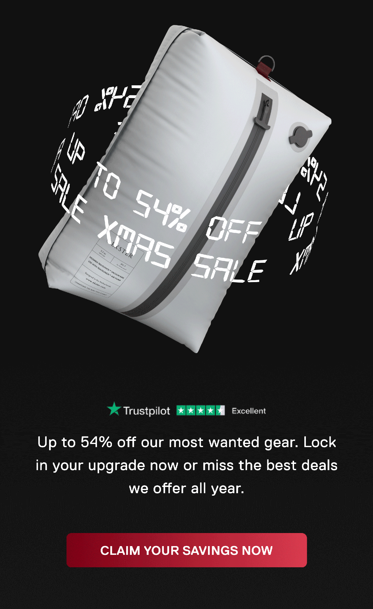 UP TO 54% OFF 30% OFF ALL WALLETS XMAS SALE Up to 54% off our most wanted gear. Lock in your upgrade now or miss the best deals we offer all year. CLAIM YOUR SAVINGS NOW