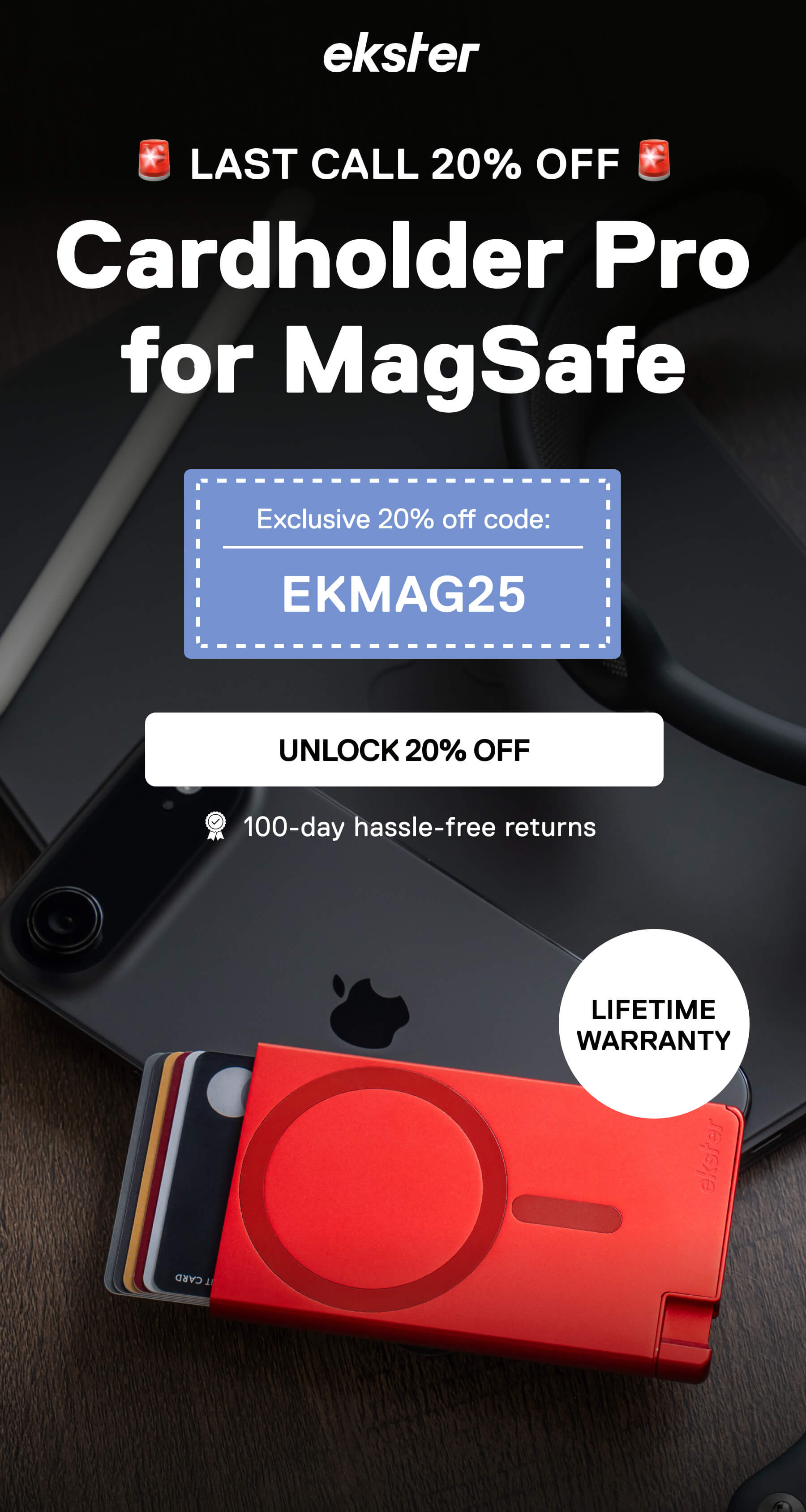  🚨 LAST CALL 20% OFF 🚨 Cardholder Pro for MagSafe A smarter evolution of everyday carry.