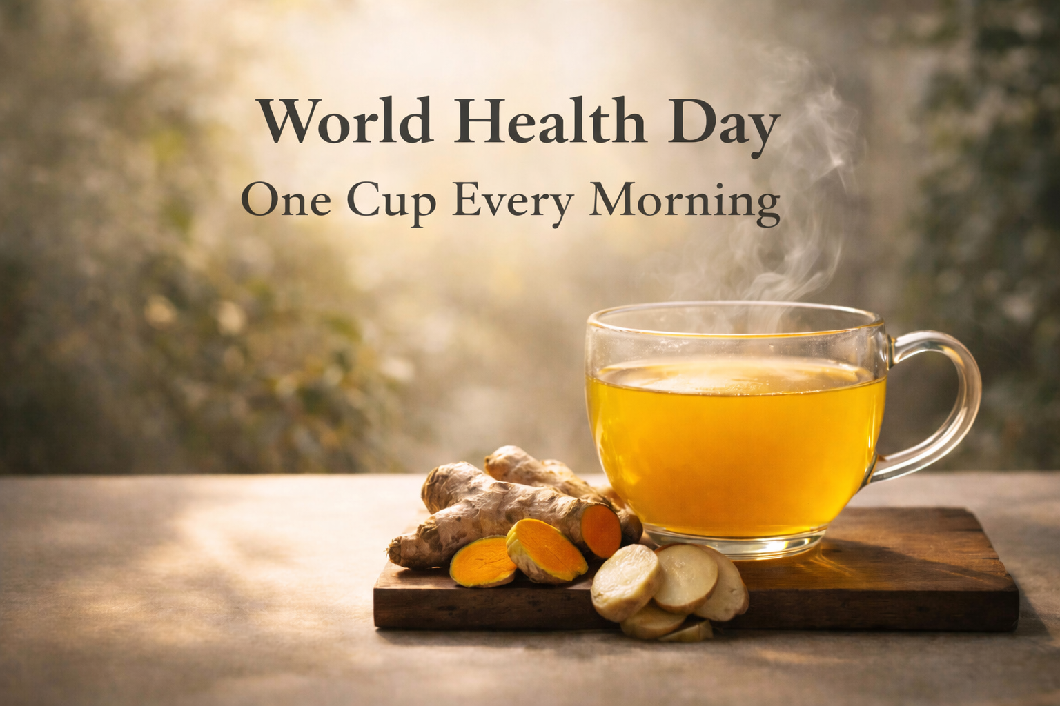 World Health Day - Golden Turmeric Ginger Tea