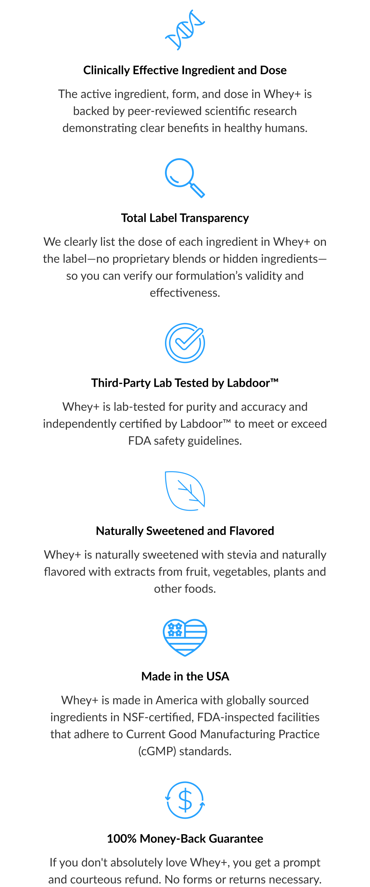Whey+ Protein Benefits