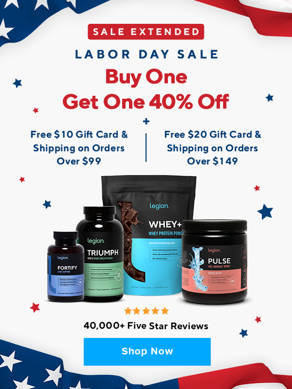 BOGO 40% off labor day sale