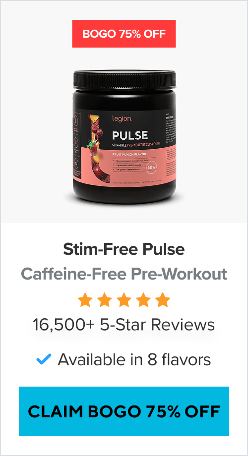 BOGO 75% Off Pulse Stim-Free Pre-Workout