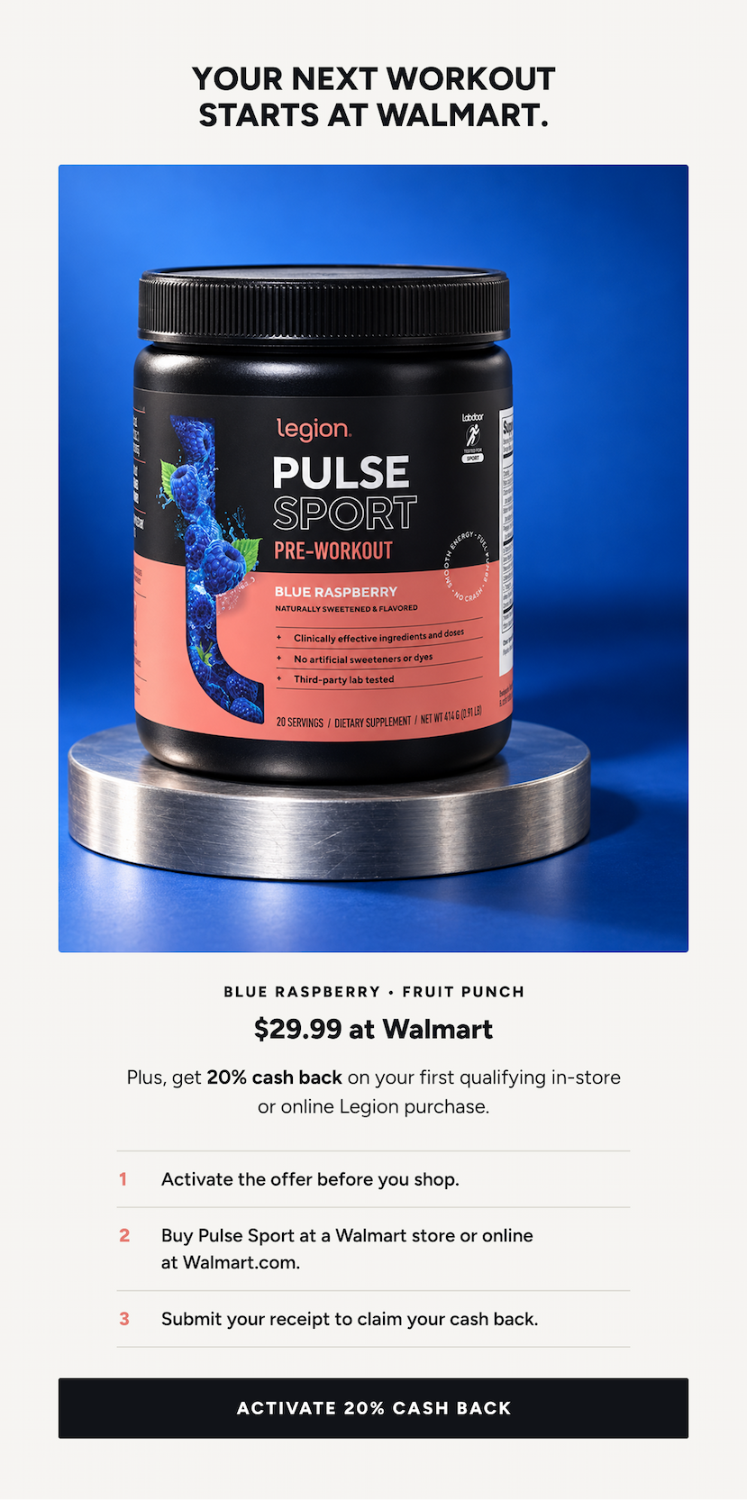 Your next workout starts at Walmart.