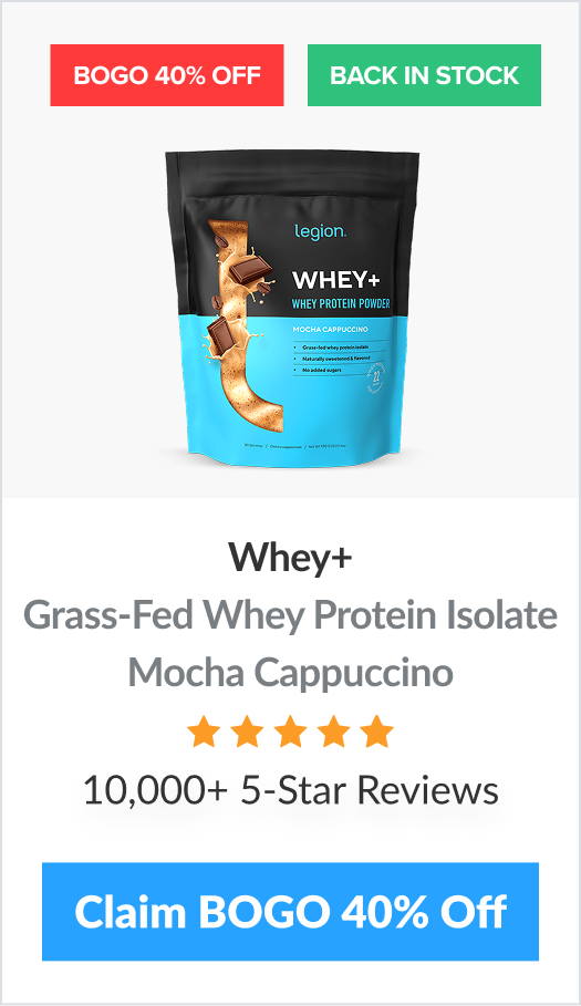 Mocha Cappuccino Whey Protein Isolate BOGO 40% Off