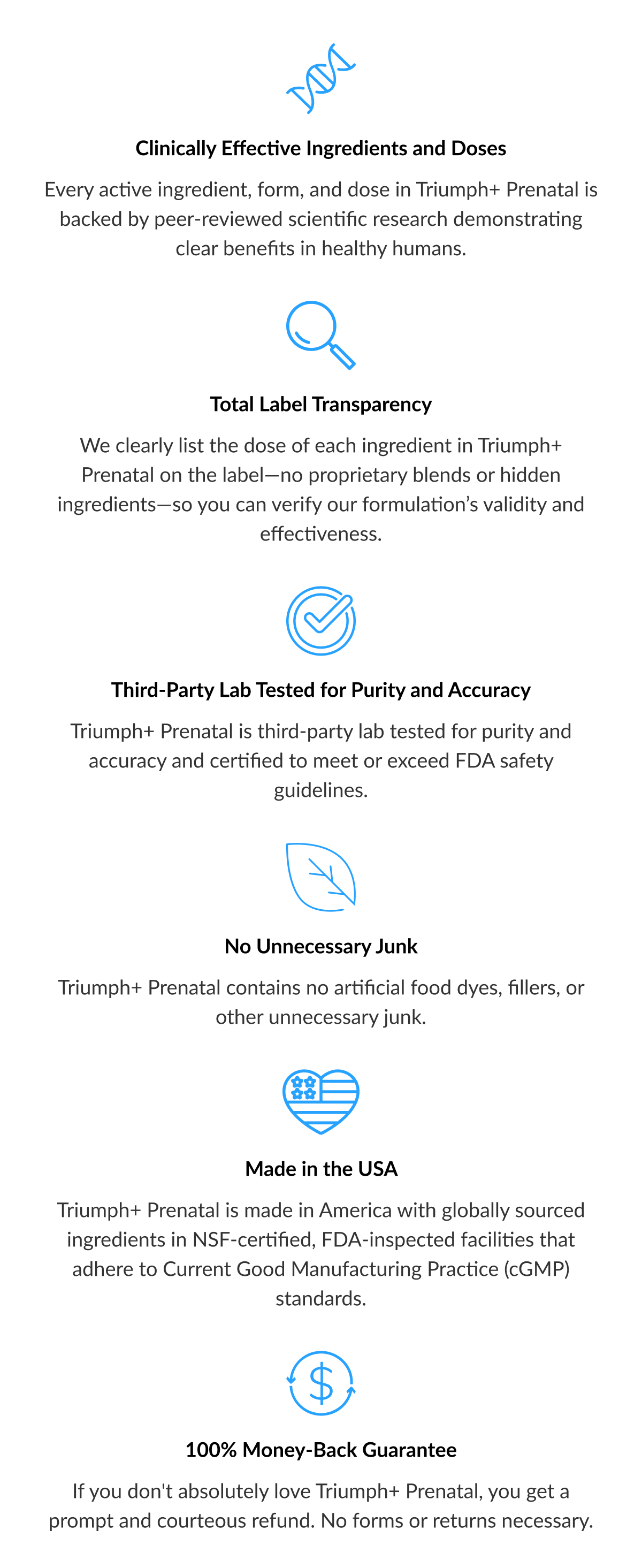 Triumph+ Prenatal Multivitamin Supplement