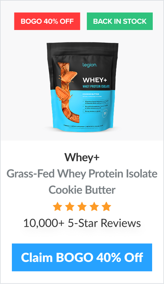Cookie Butter Whey Protein Isolate BOGO 40% Off