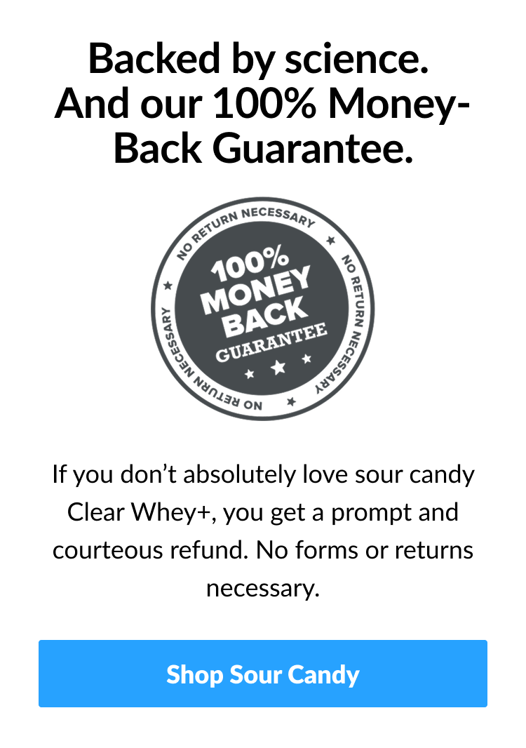 Backed by science. And our 100% money-back guarantee.
