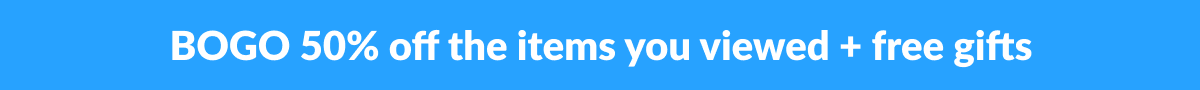 BOGO 50% off the items in your cart with code BOGO50