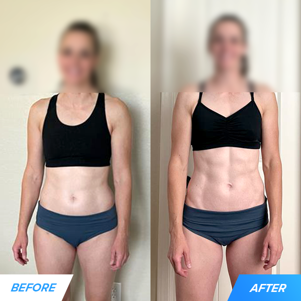 Michelle lost 10 pounds and 5% body fat.