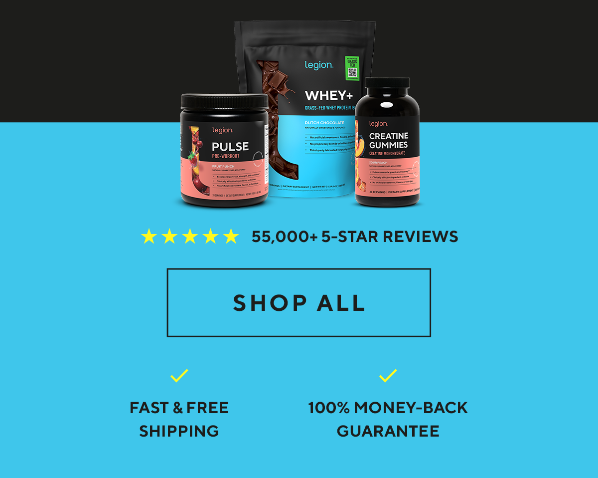 BOGO 50% off performance and recovery supplements