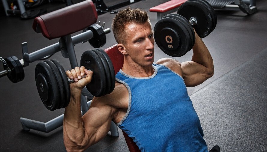 dumbbell shoulder press