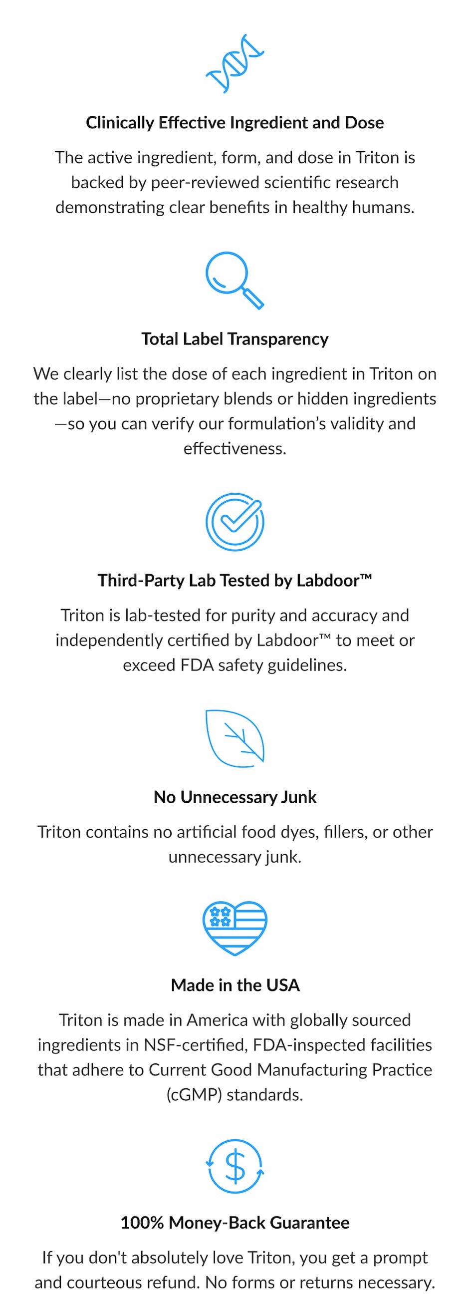 Triton product information