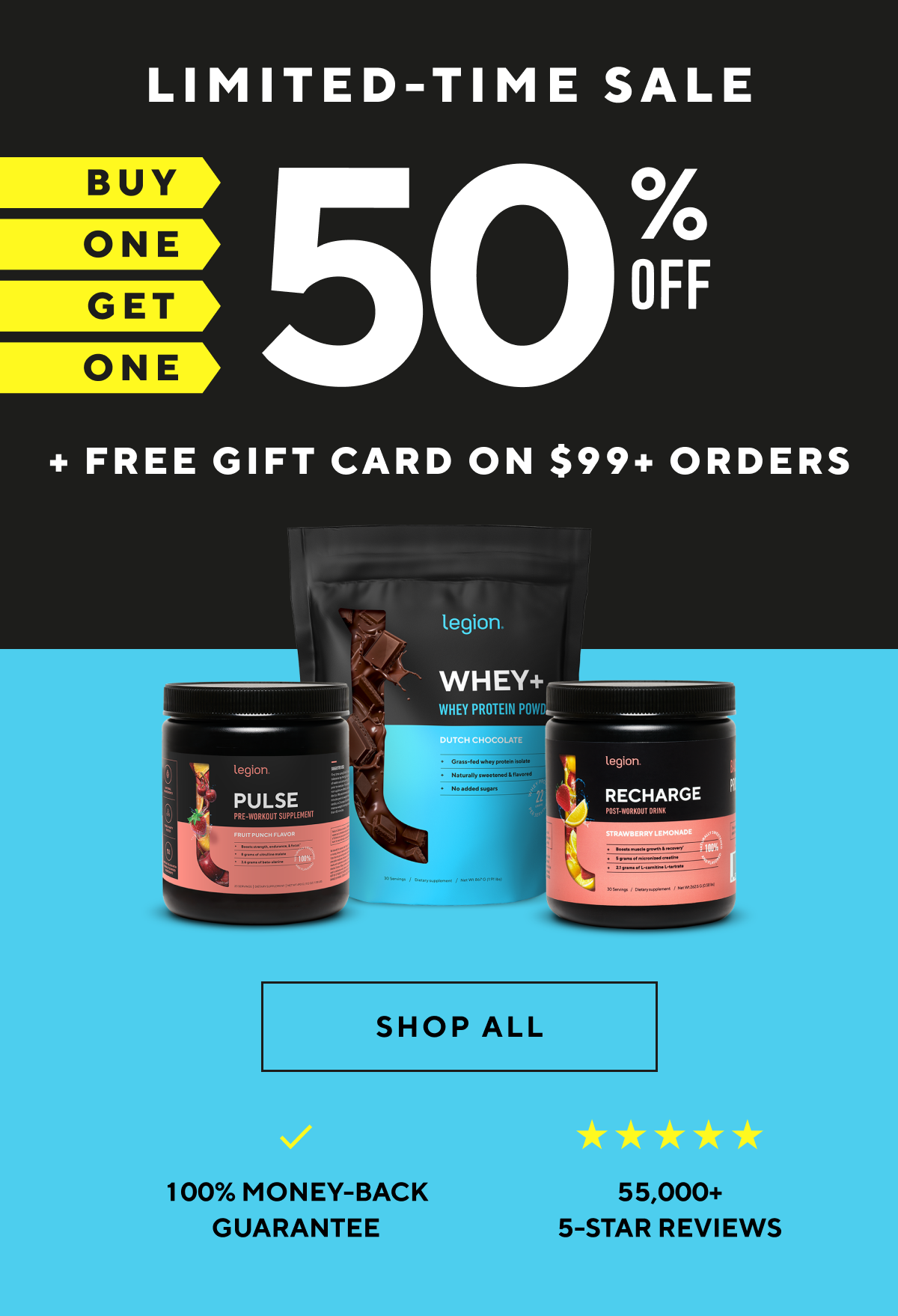 Limited time sale! BOGO 50% off sitewide!