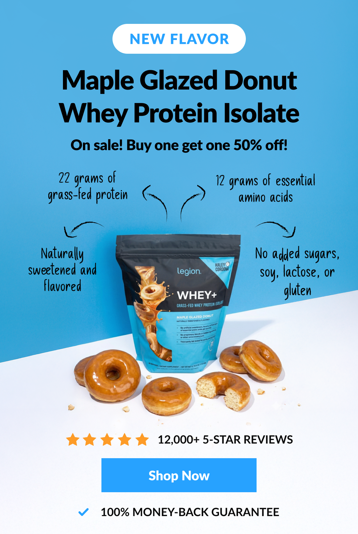 Whey+ Maple Glazed Donut