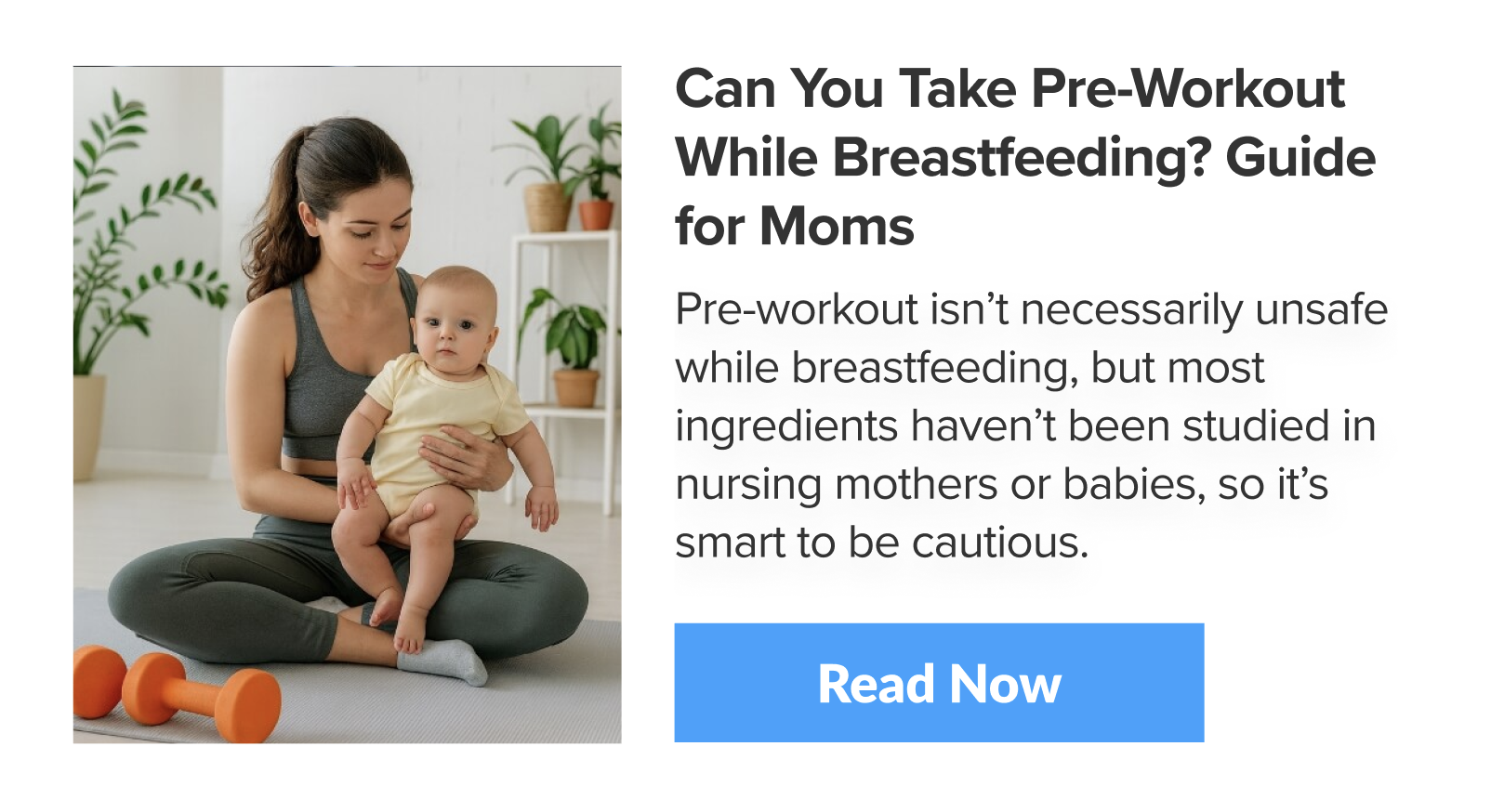 Can You Take Pre-Workout While Breastfeeding? Guide for Moms