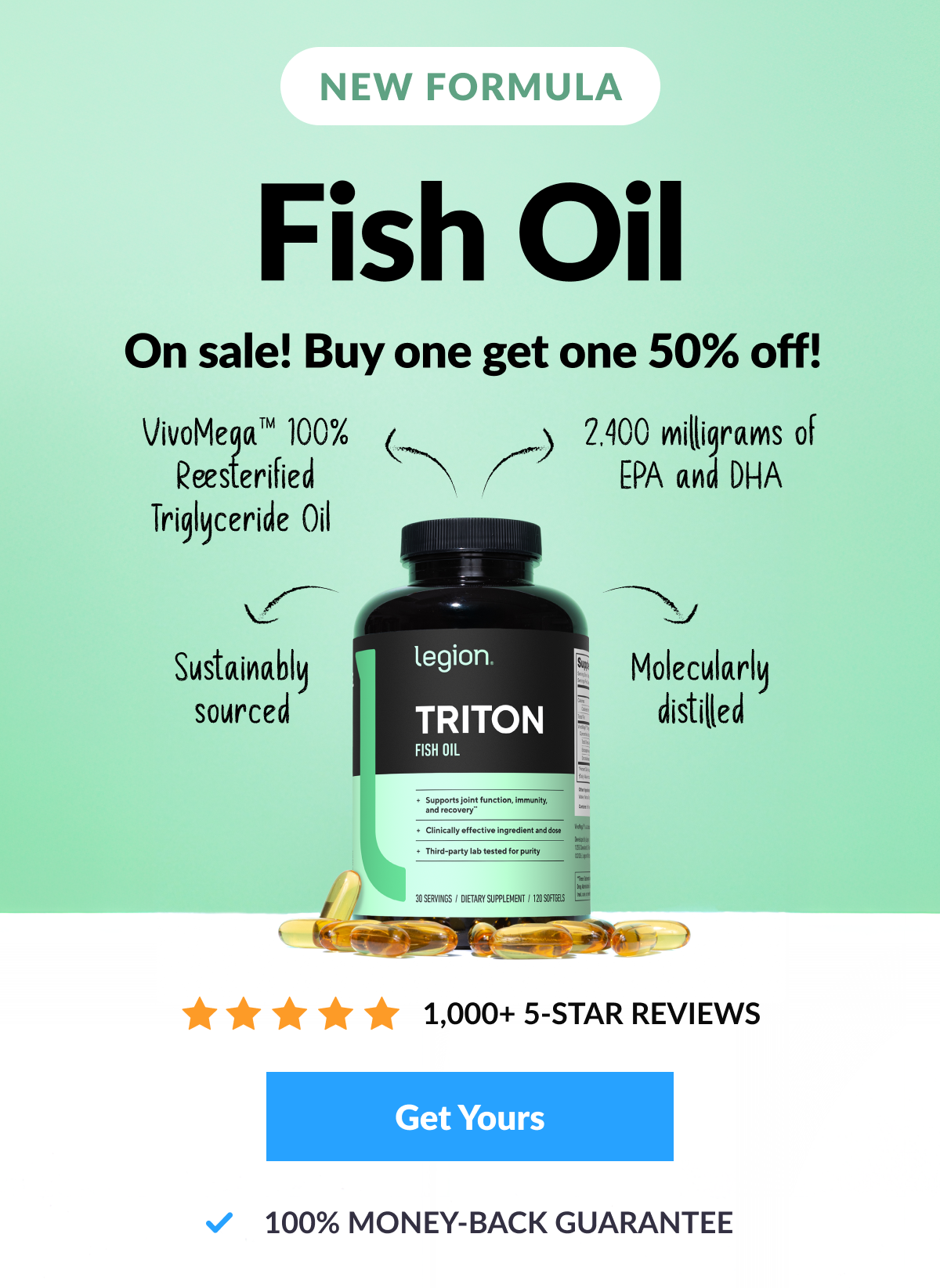 New formulas: Triton fish oil