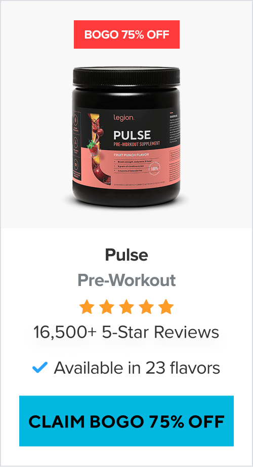 BOGO 75% Off Pulse Pre-Workout