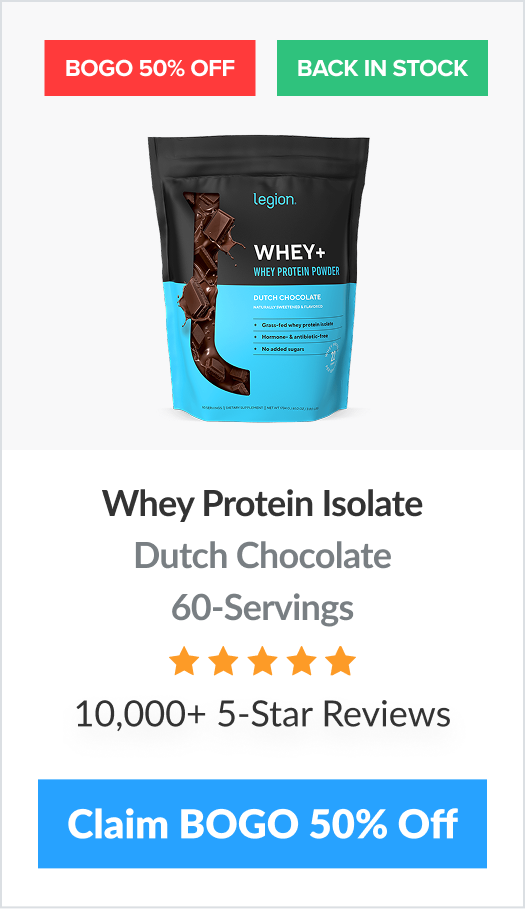Whey+ Dutch Chocolate 60-serving bag back in stock