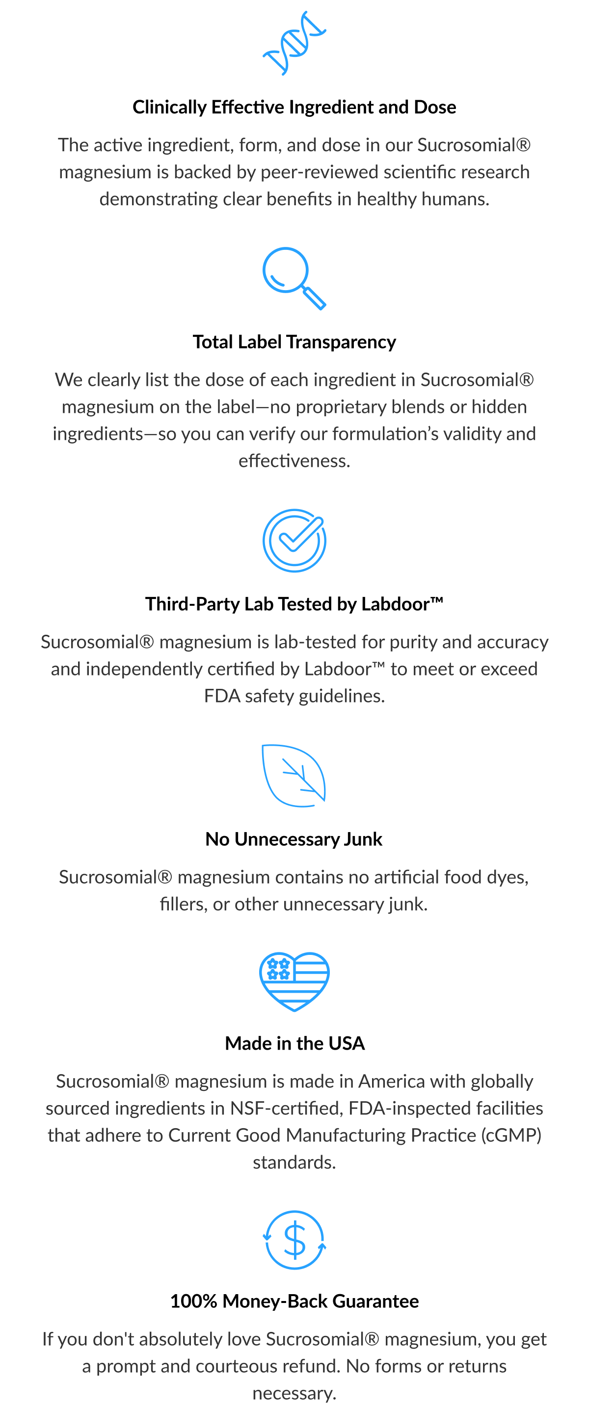 Magnesium product information