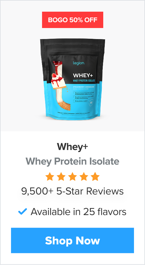 Whey+ BOGO 50% Off!