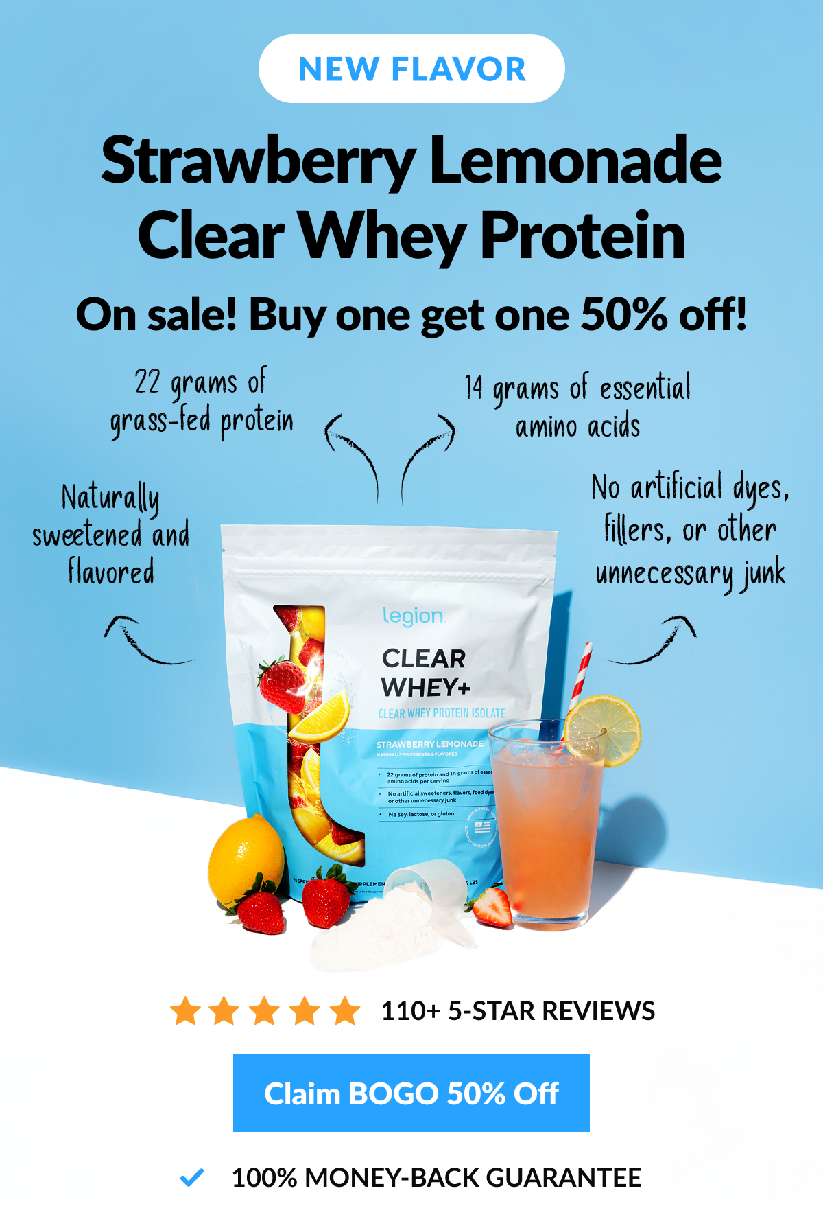 New Flavor: Clear Whey Strawberry Lemonade