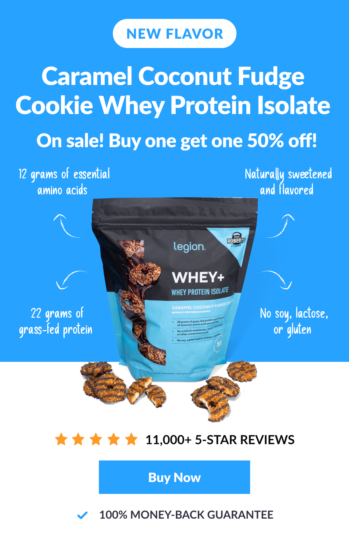 New Whey Flavor! Caramel Coconut Fudge Cookie
