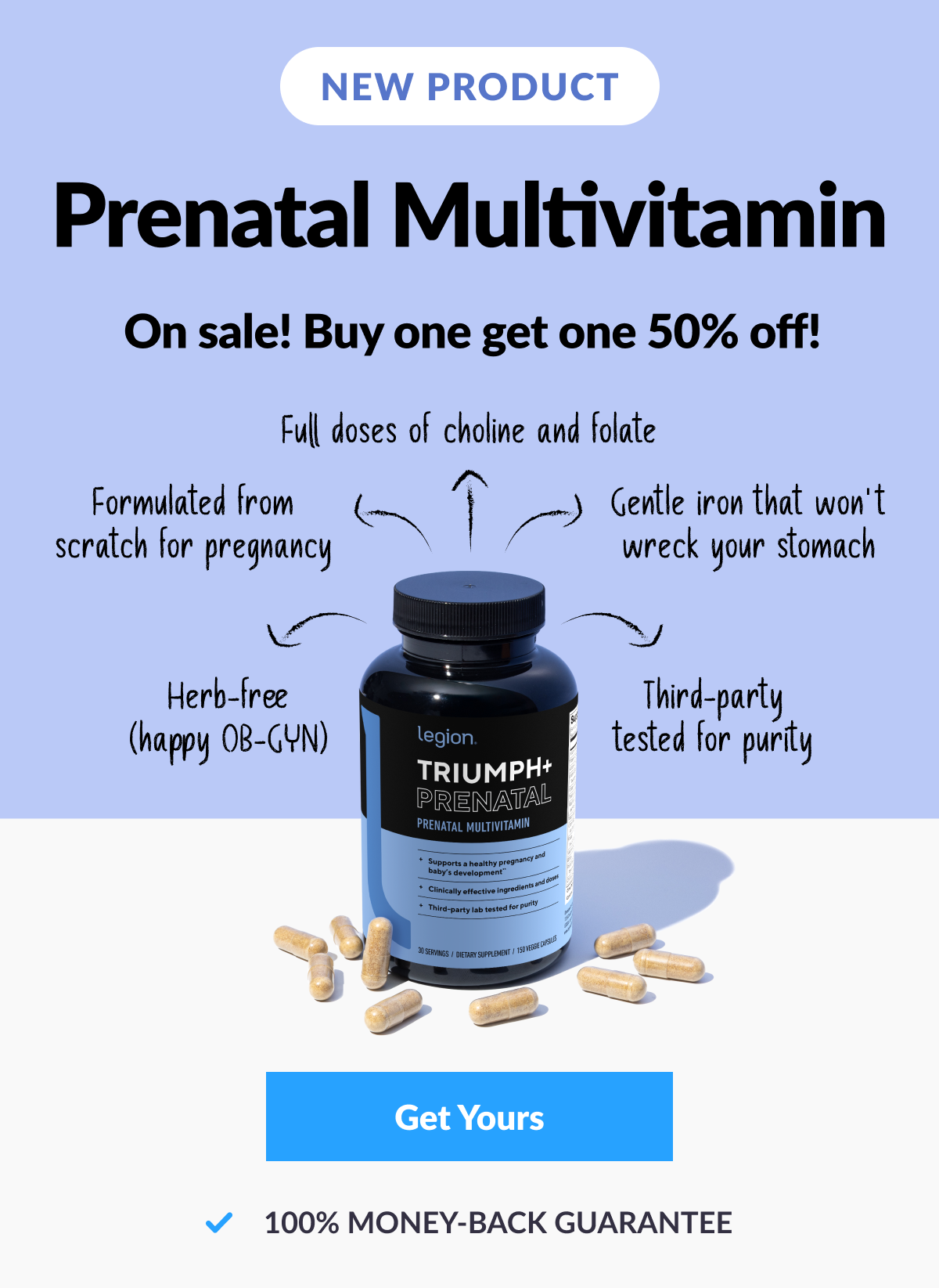 Triumph+ Prenatal Multivitamin Supplement