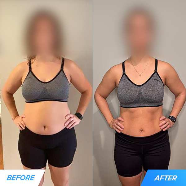 Elena, 31, lost 16 pounds in 3 months by simplifying her nutrition and workouts despite a  lack of time and sleep due to a newborn baby.