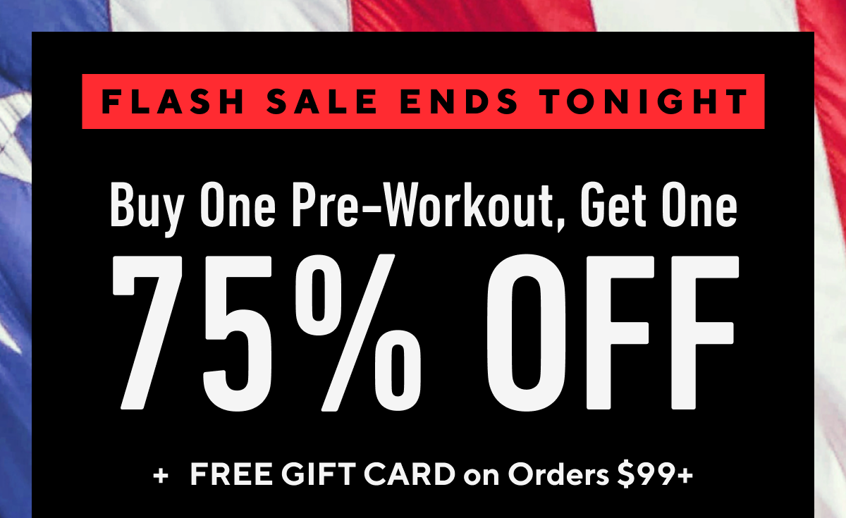 Ends tonight: Buy one get one 75% off Pulse pre-workout