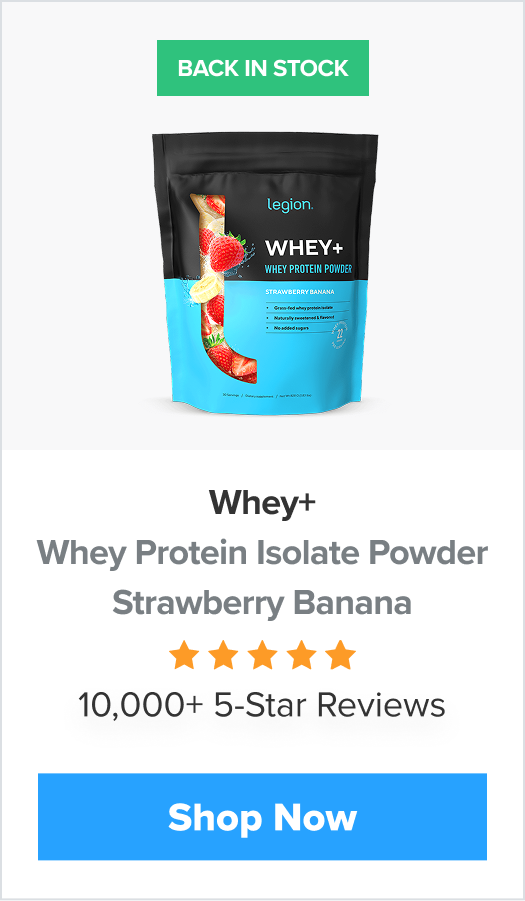 Strawberry Banana Whey+ Back in Stock