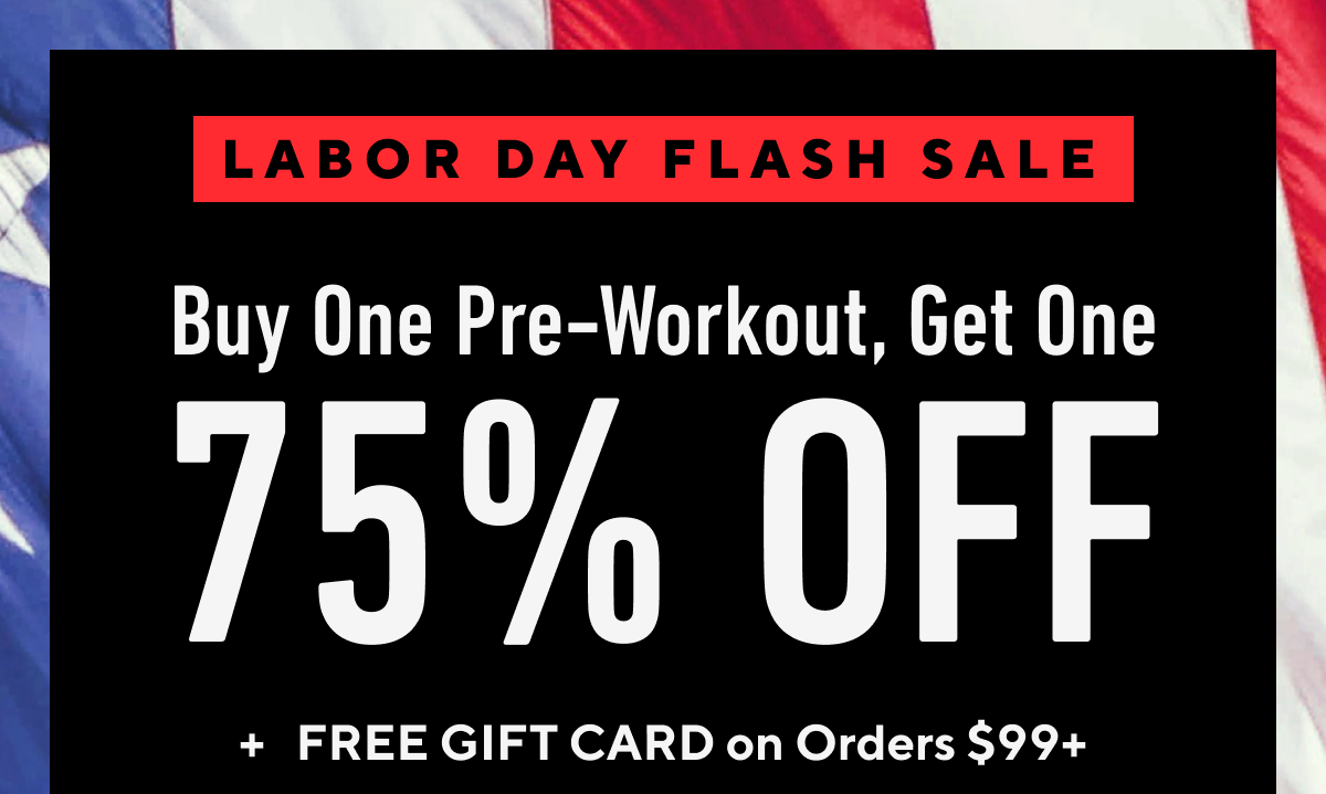 Flash Sale: Buy one get one 75% off Pulse pre-workout