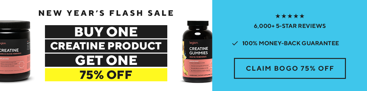 BOGO 75% Off Creatine