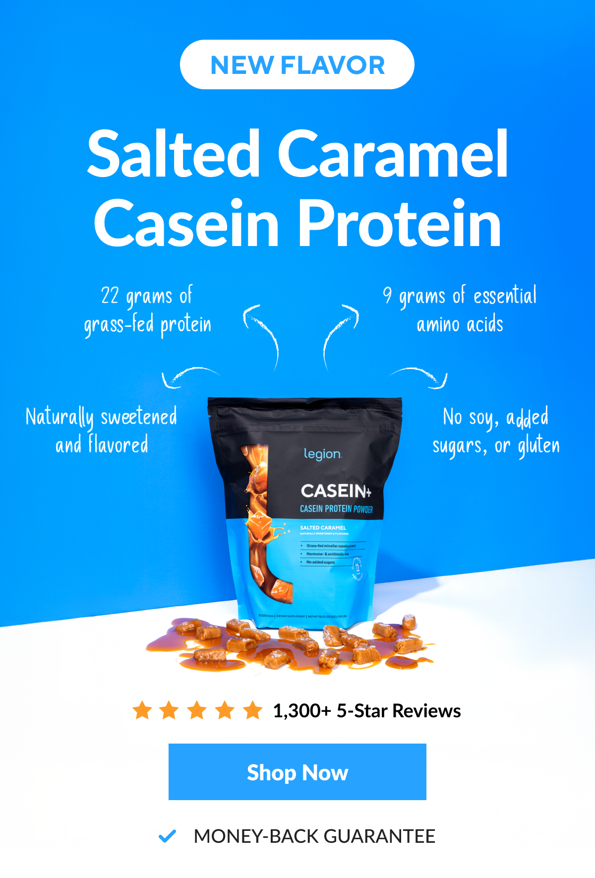 New Casein Flavor! Salted Caramel!