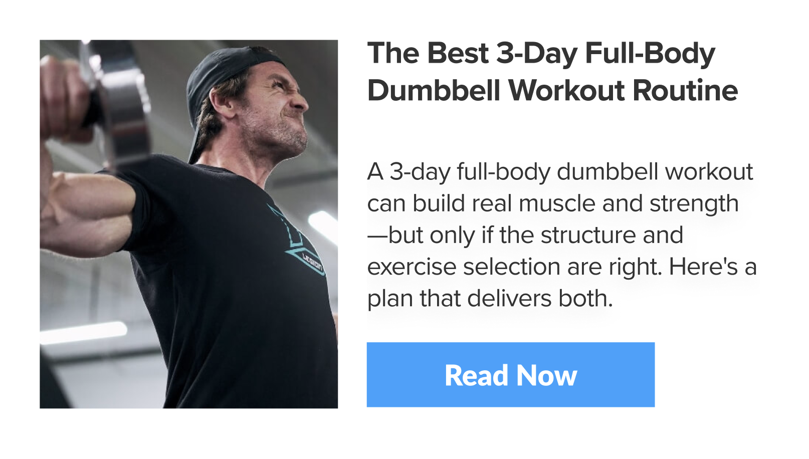 The Best 3-Day Full-Body Dumbbell Workout Routine