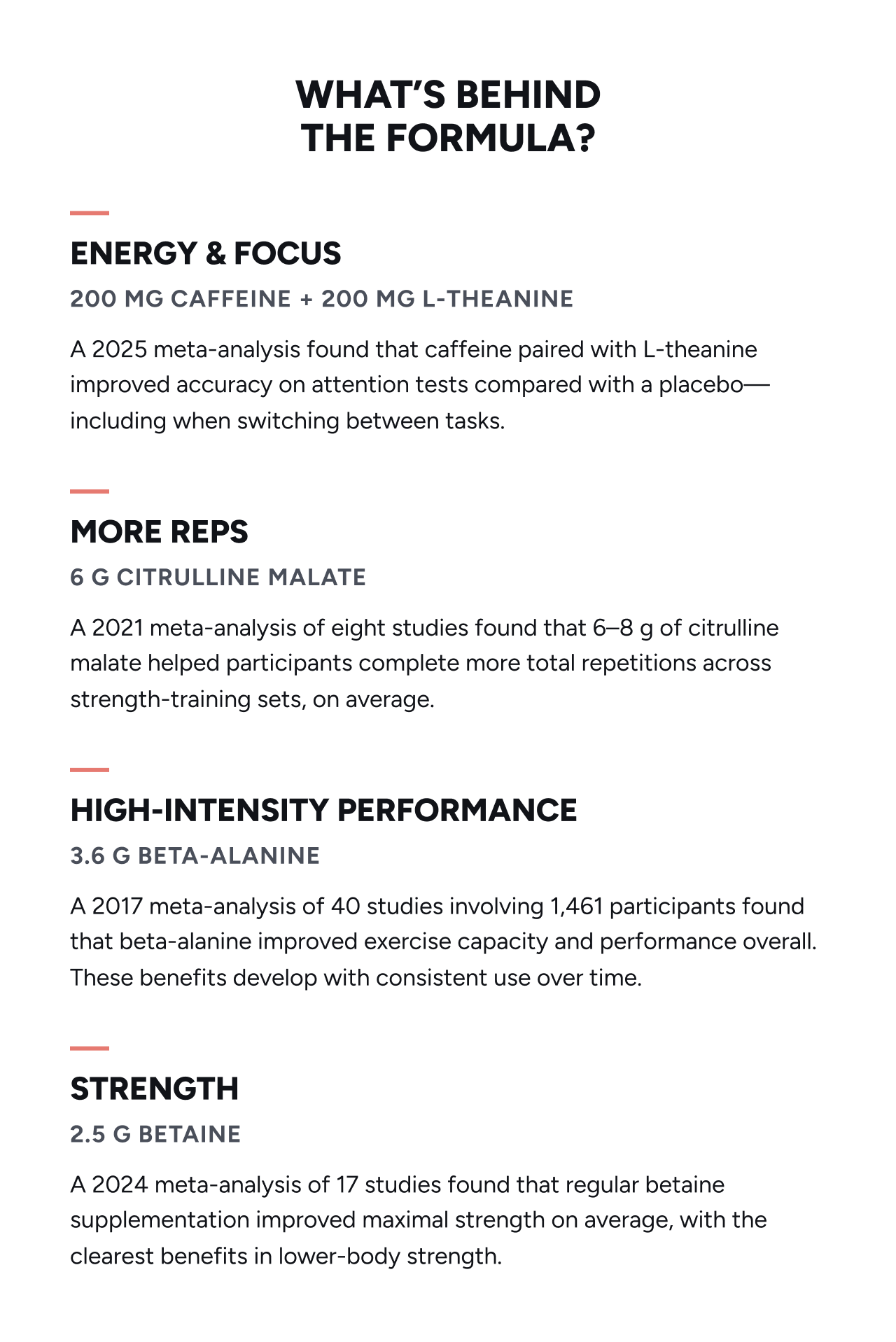 What's behind the formula?
