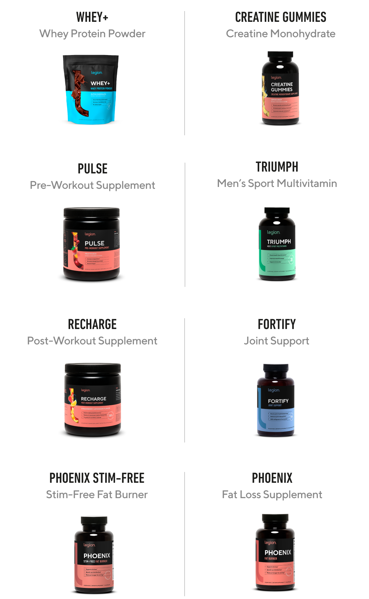 BOGO 50% off all Legion supplements at The Vitamin Shoppe